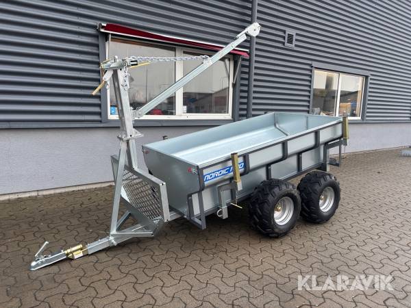 ATV/ UTV Skogsvagn Polaris Nordic pro ATV 1600 timmerkärra med insatsflak