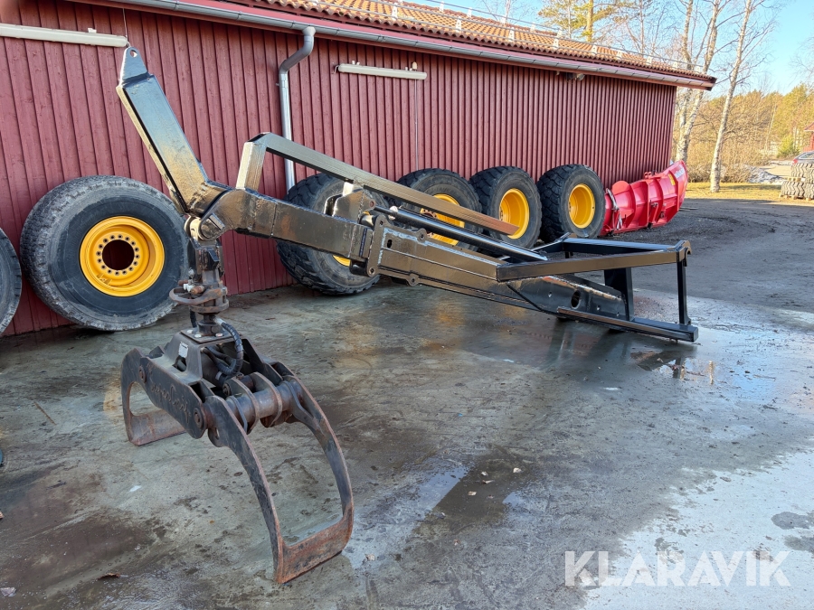 Kranarm med timmergrip och rotator