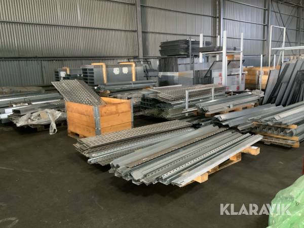 Stort parti diverse galvat material