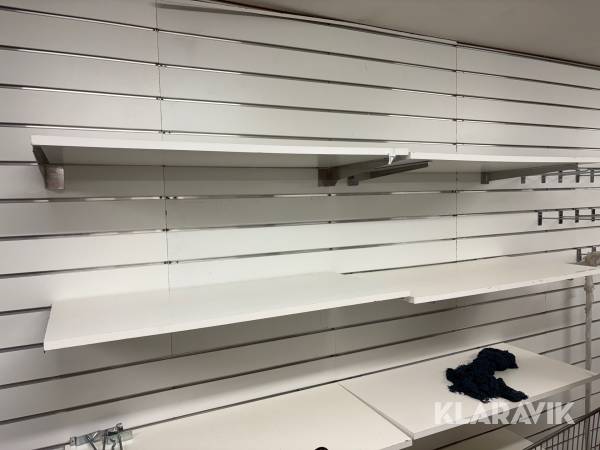 Butiksinredning hyllor och konsoler för spårpanel