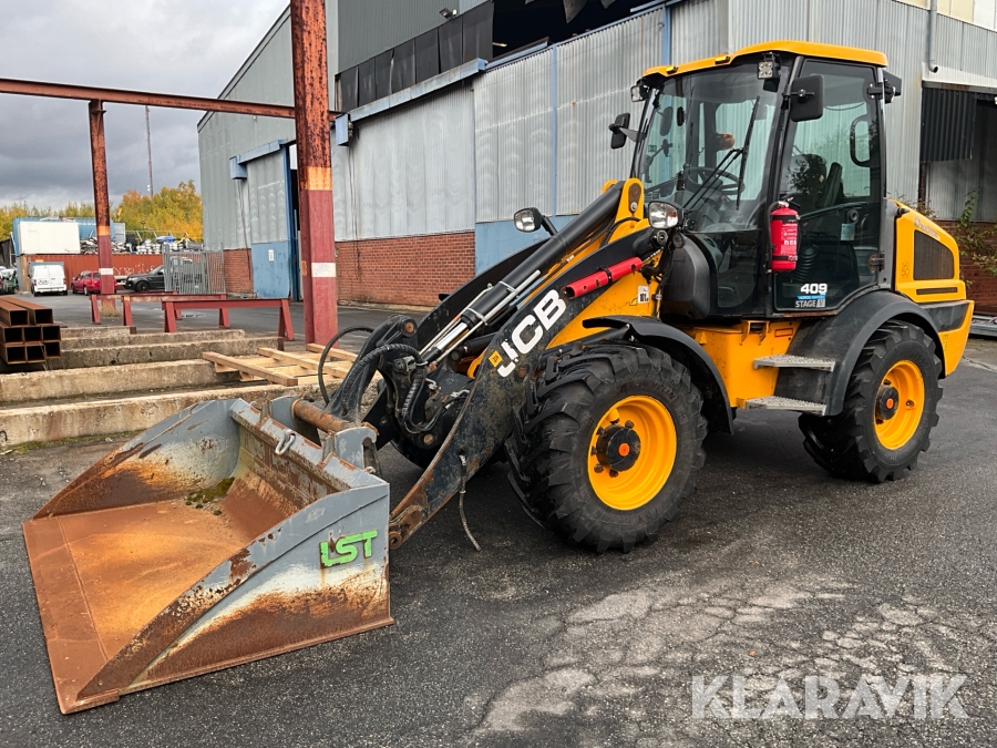 Hjullastare JCB 409 Agri Nordic Edition med vinterredskap