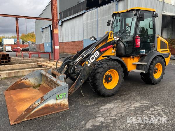 Hjullastare JCB 409 Agri Nordic Edition med vinterredskap