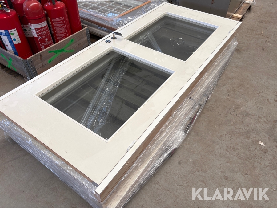 Dörrar med karm och glas 885x2090mm & 985x2090mm