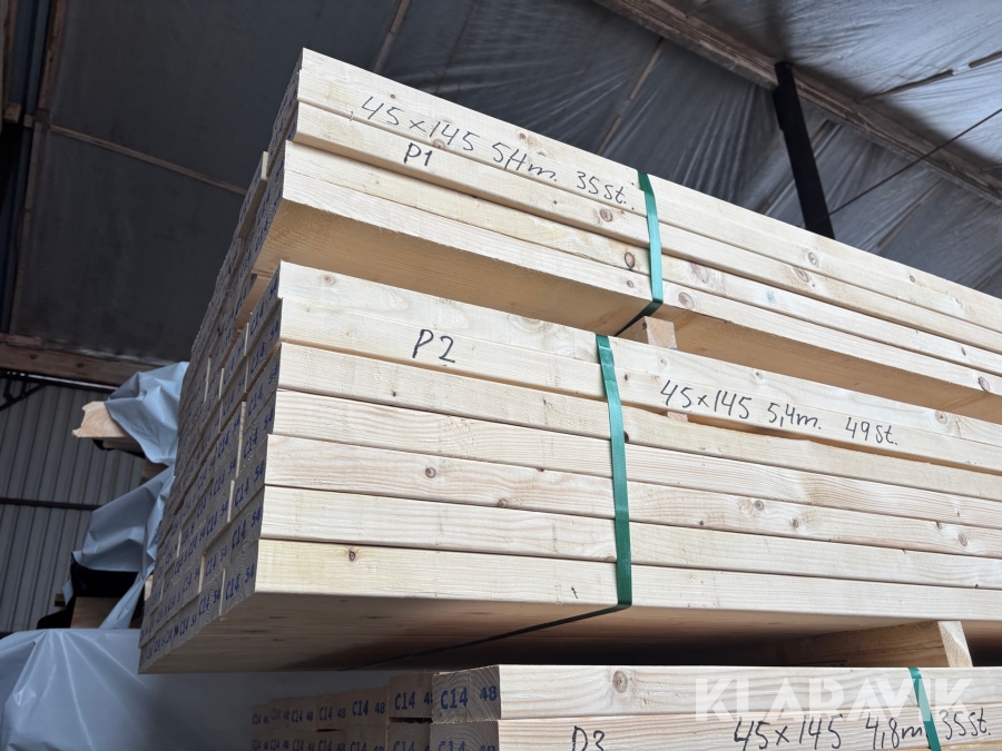 Virkespaket 45x145 5.4 49 st