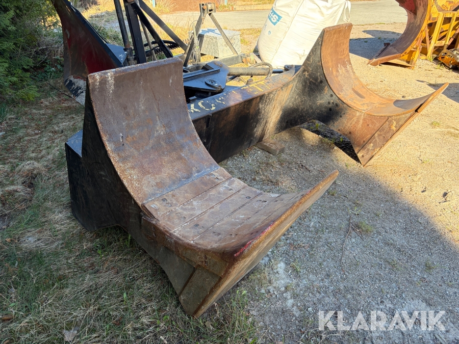 Markberedningsaggregat för grävmaskin Komplett med S60 fäste