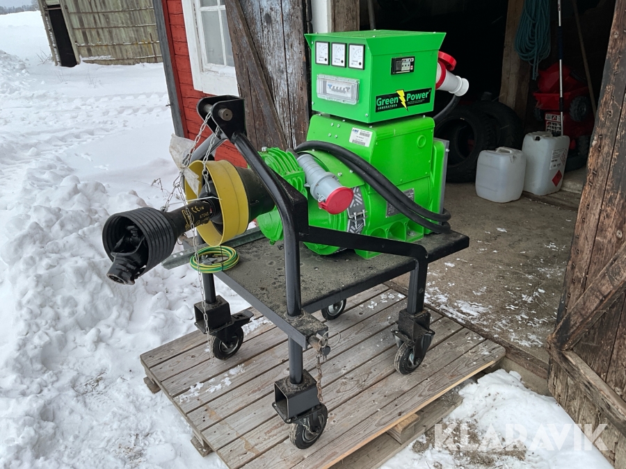 Elverk Traktordrift PTO Green Power GP30TRL 30kVA med kabel