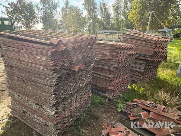 Takplattor cembrit ca 1800 m2
