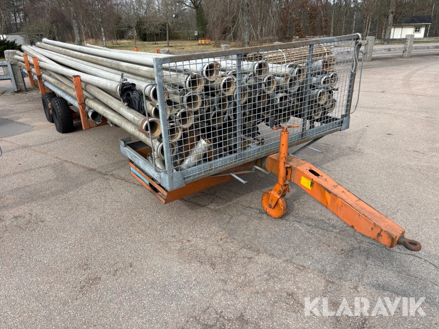Bevattningsrör 4” med vagn