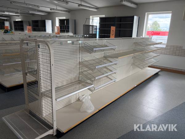 Butikshyllor halvhöga 8 st