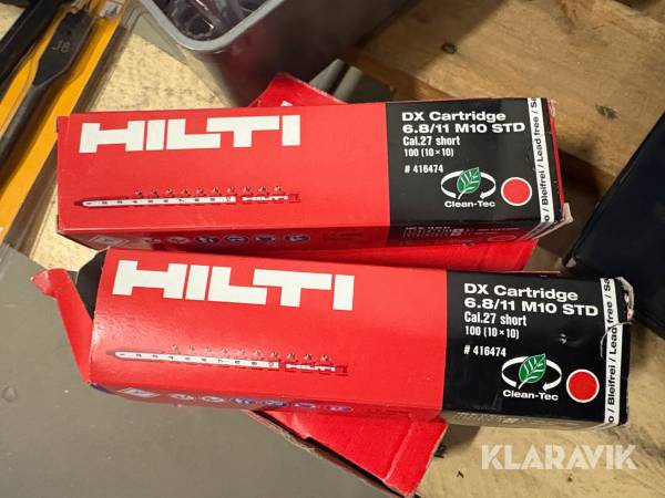 Clean-tec patroner Hilti DX cartridge 6.8/11 M10
