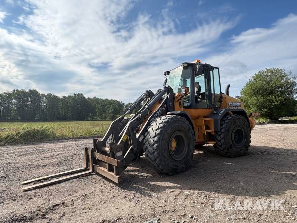 Hjullastare Case 721F med gafflar