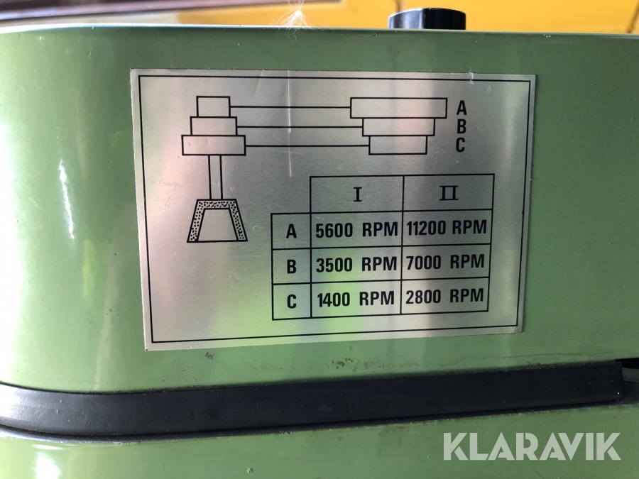 Verktygsslip Jungner US 450 med tillbehör