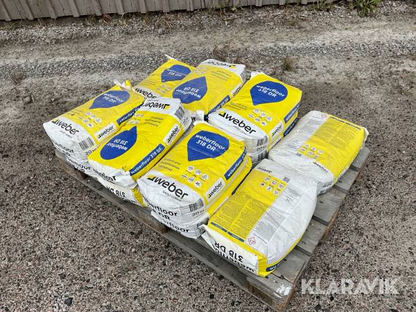 Snabbslipsats / golvbruk Weberfloor 318DR 13st 20kg