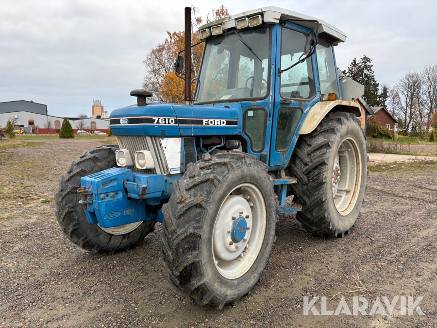 Traktor Ford 7610 inklusive Dubbelmontage och frontvikter