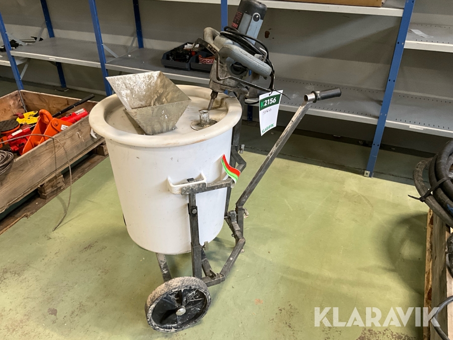 Mixervagn med blandare och visp Vänga-Åke / Niko - M 9075 / BM1600