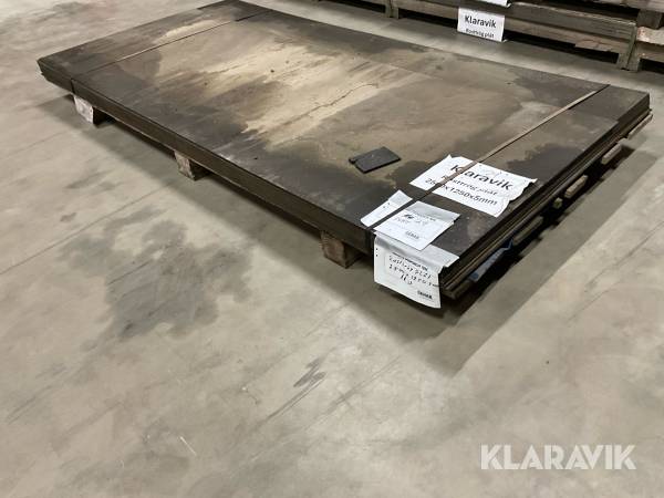 Rosttrög plåt 11 st, 2500x1250x5 mm.