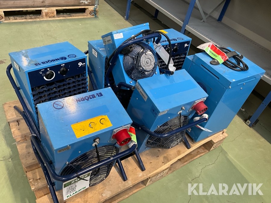 Fläktar 7st El-Björn VF9B, vF21A, TF3EL
