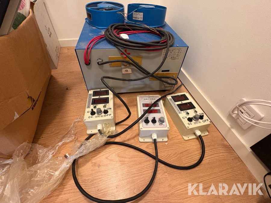 Anodiseringspaket med likriktare och kar