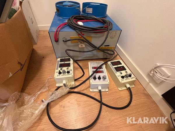 Anodiseringspaket med likriktare och kar