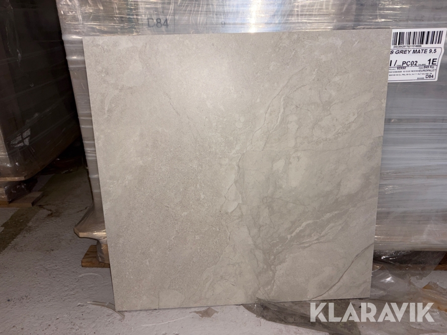 Klinker Emotion Ceramic Callas Grey Matt 60x60 125kvm