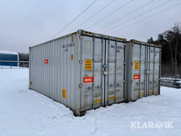 Container 20fots oisolerade 2 st