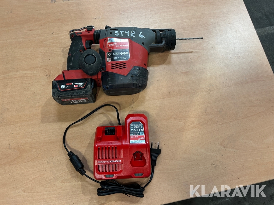 Borrhammare Milwaukee M18 FHAFOH16 med hepafilter
