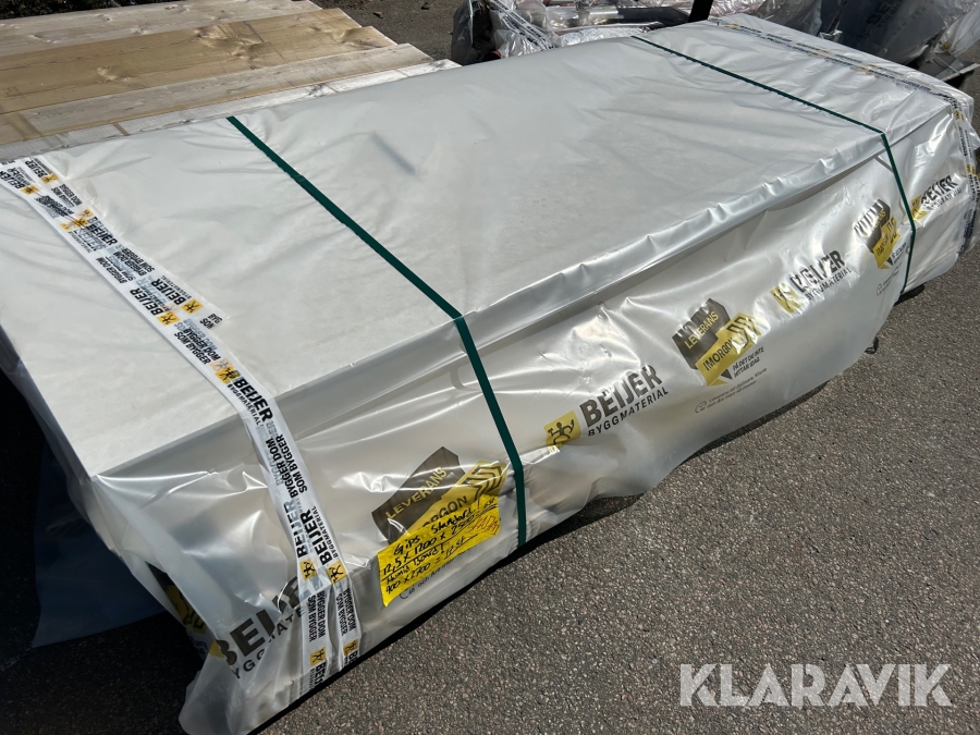 Parti med gipsskivor