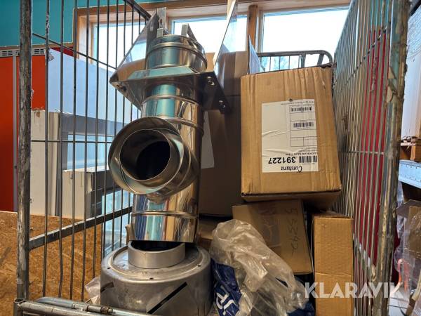 Delar till braskaminer Nibe / Contura stort parti med reservdelar