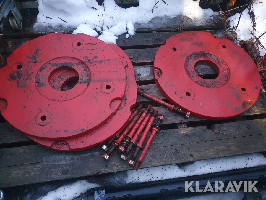 Hjulvikter Volvo BM 2650 2654 mfl 4 st med bultar