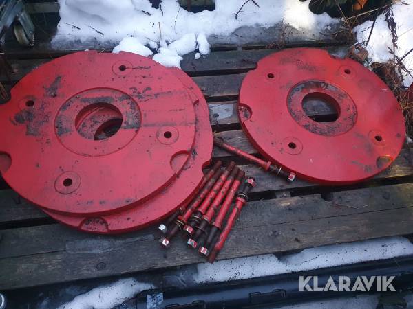 Hjulvikter Volvo BM 2650 2654 mfl 4 st med bultar