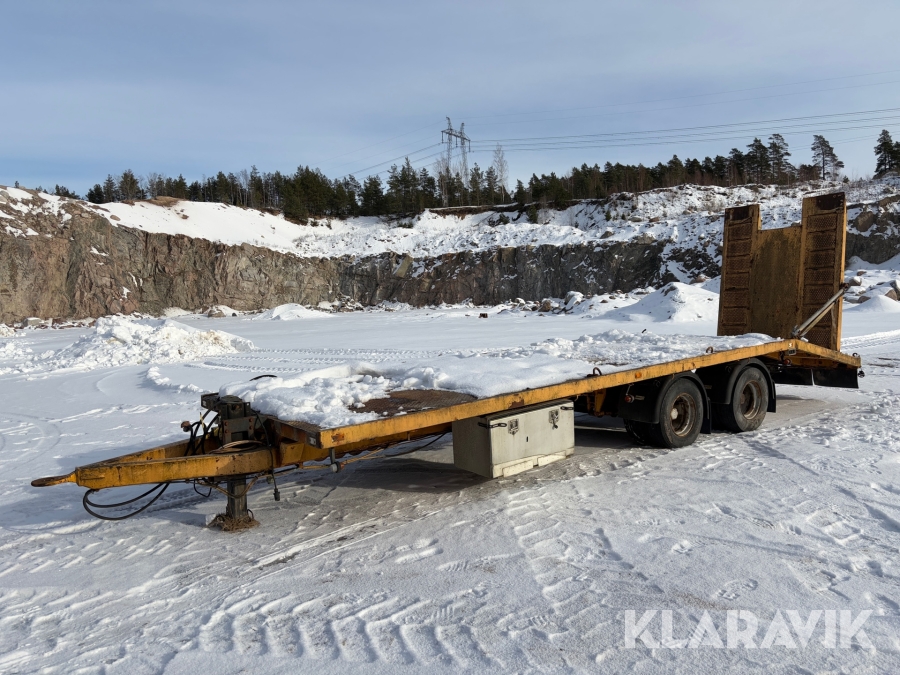 Maskintrailer Tjörnarpssläp B12 Mac