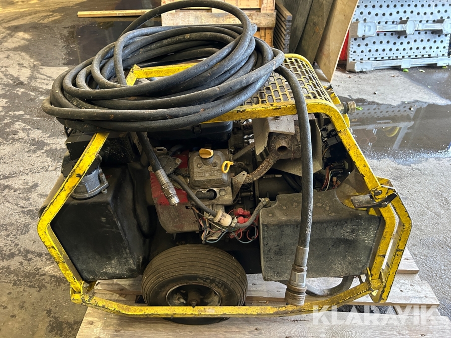 Bensindrivet hydraulverk Stanley till håltagning