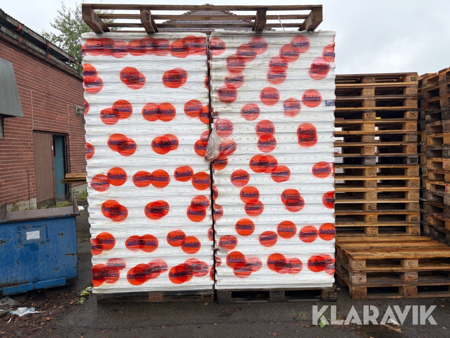Källarväggisolering Sundolitt Duodrän S100 med kantlist