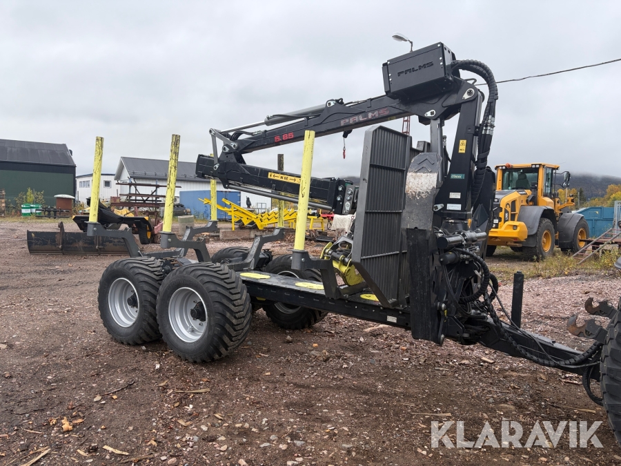 Timmervagn med grip och klipp Palms U10 Unibody, 5.85 , 8,5m kran