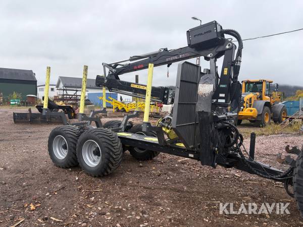 Timmervagn med grip och klipp Palms U10 Unibody, 5.85 , 8,5m kran