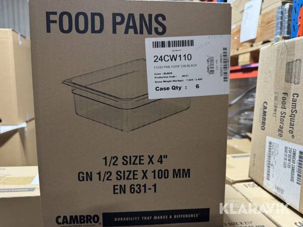 Kantiner Cambro Foodpans 263 st Cambro Foodpans