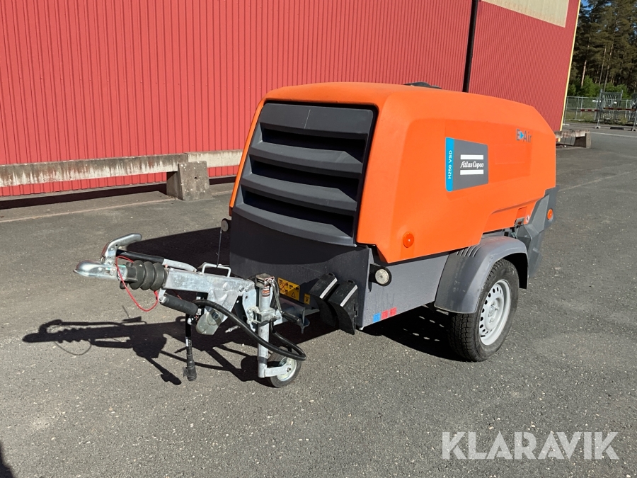 Kompressor på släp Atlas Copco H250 VSD