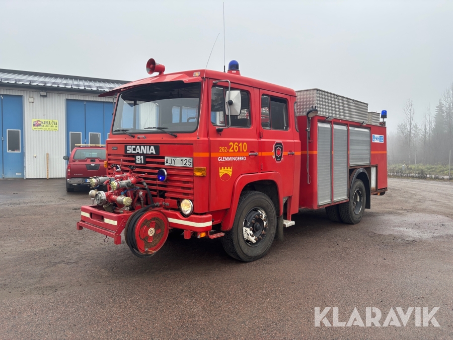 Brandbil Scania 81