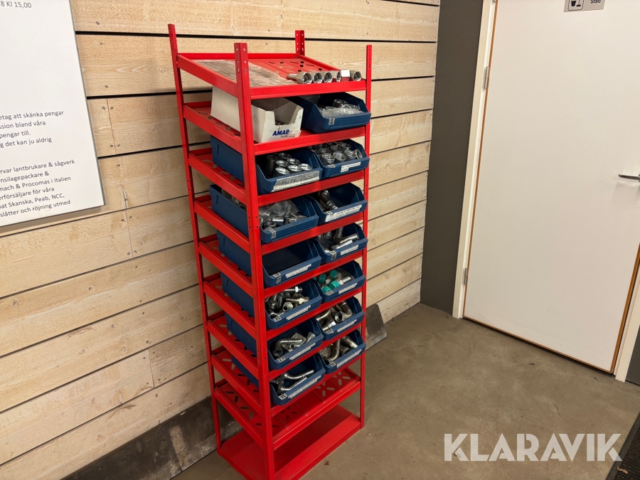 Diverse Hydraulkopplingar AMAB med hylla