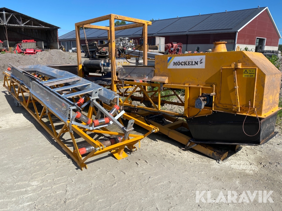 Transportband 80m Möckeln och Vibromatare 3st Möckeln 1250-650