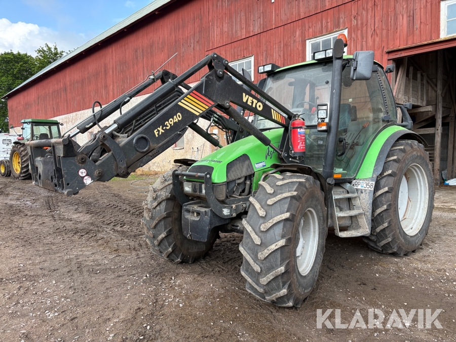 Traktor Deutz-Fahr Agrotron 90+ med frontlastare & skopa