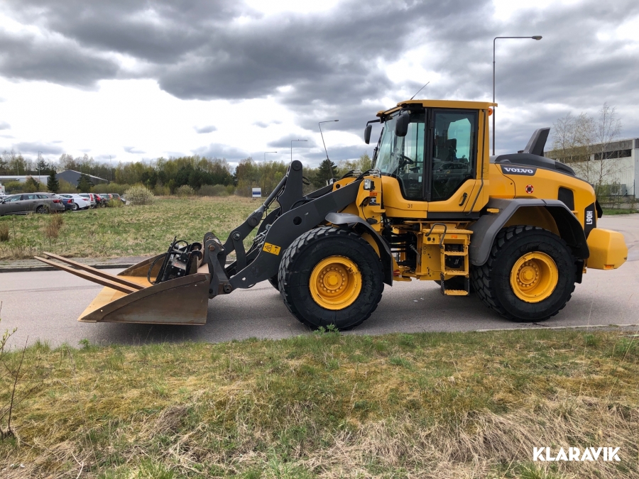 Hjullastare  Volvo  L90H Skopa och Gafflar 