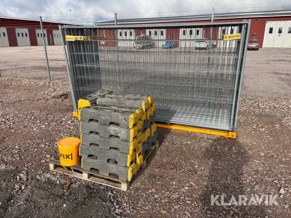 Staketsektion BG Fix 3,5m med fötter & skarvbleck 30st