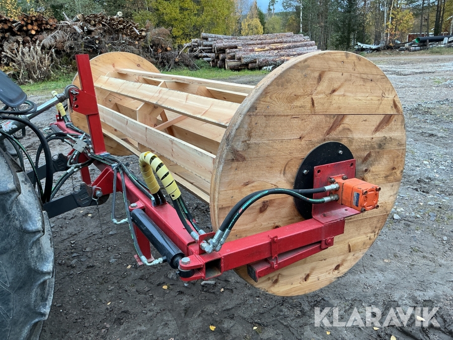 Nätutläggare/ Upprullare med insektsnät och sandsäckar