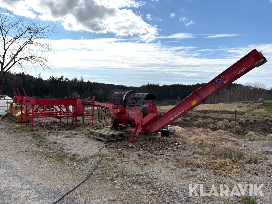 Vedmaskin Kone 1X42 Green Speed med hydrauliskt stockbord