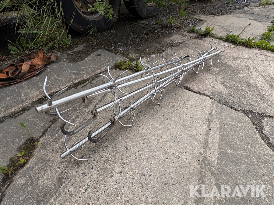Rostfria julgranar/ köttkrokar 6 st