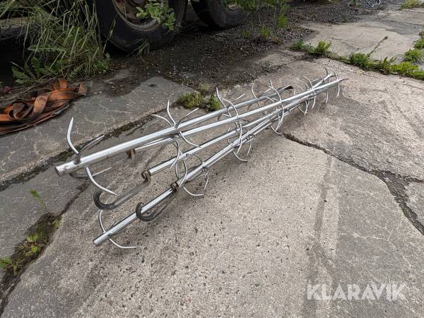 Rostfria julgranar/ köttkrokar 6 st