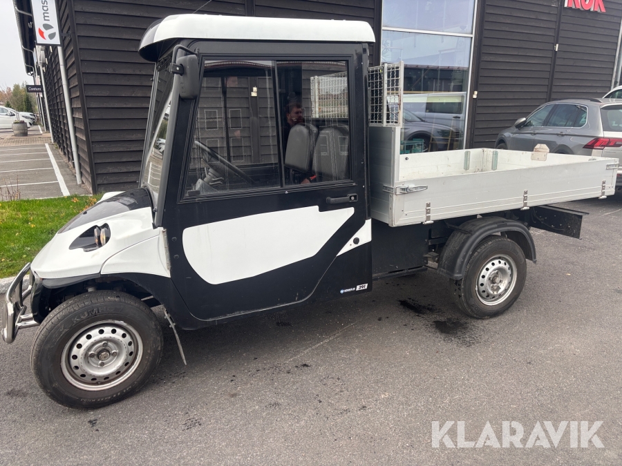 Arbetsfordon Melex 391 med hydrauliskt flak