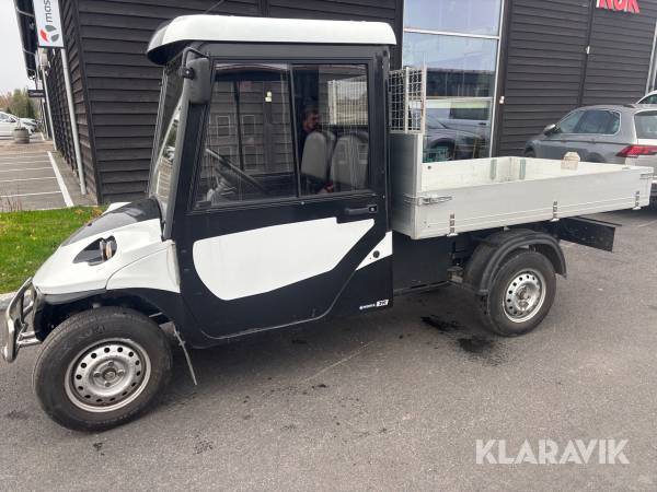 Arbetsfordon Melex 391 med hydrauliskt flak
