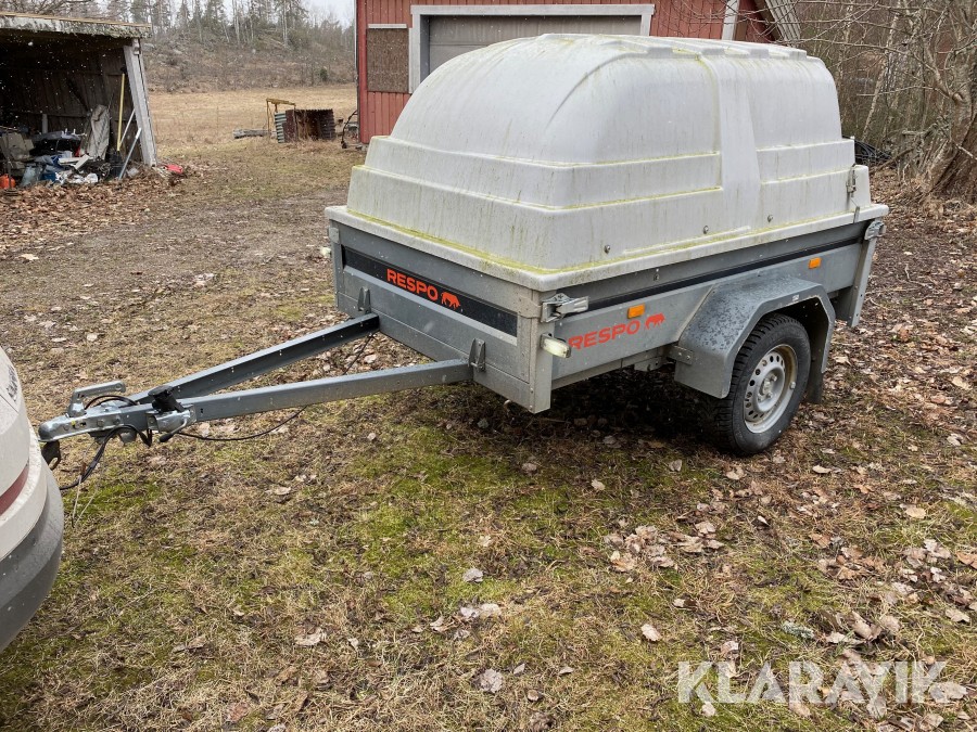 Släpvagn med kåpa Respo 750kg